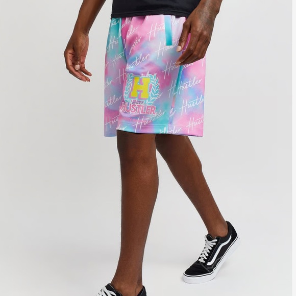 Hustler Tie Dye Shorts - Size XL - Picture 5 of 8